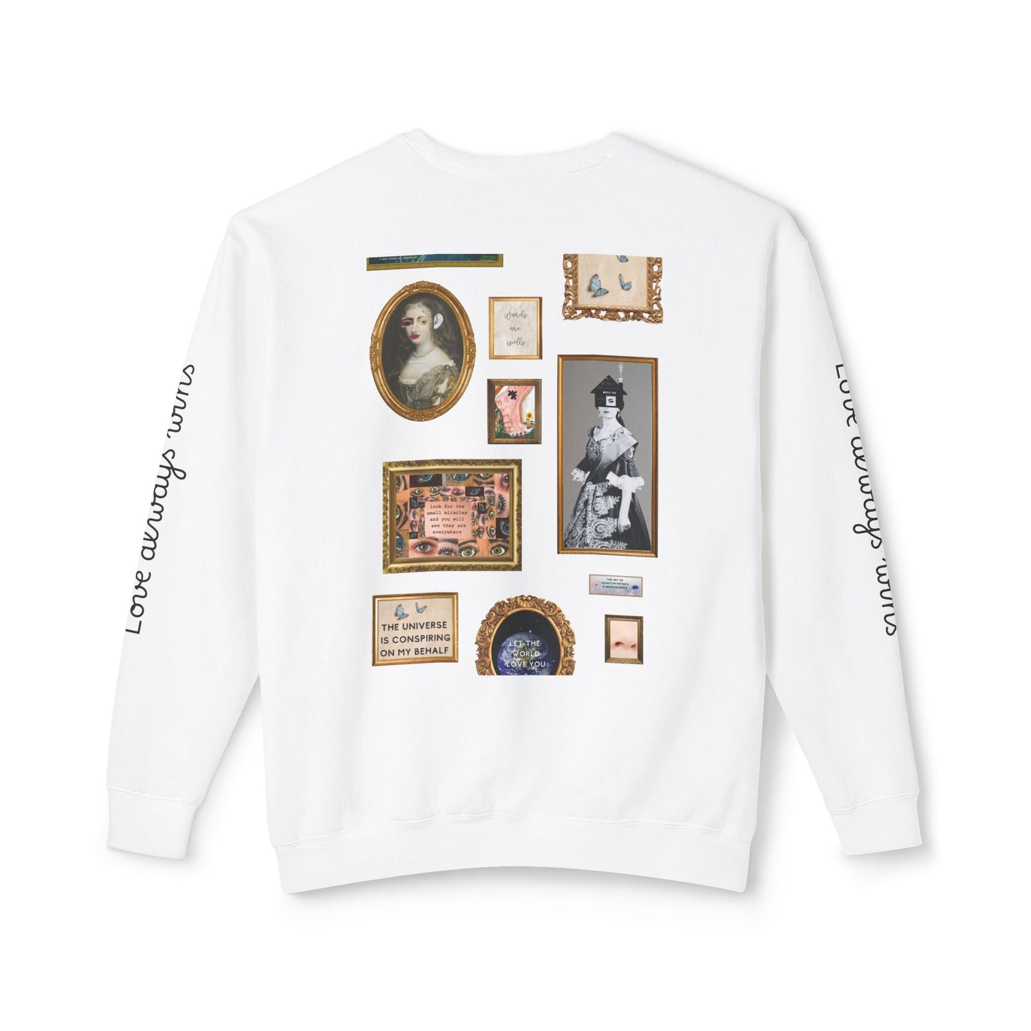 Unisex "Love Always Wins" Lightweight Crewneck Sweatshirt USA