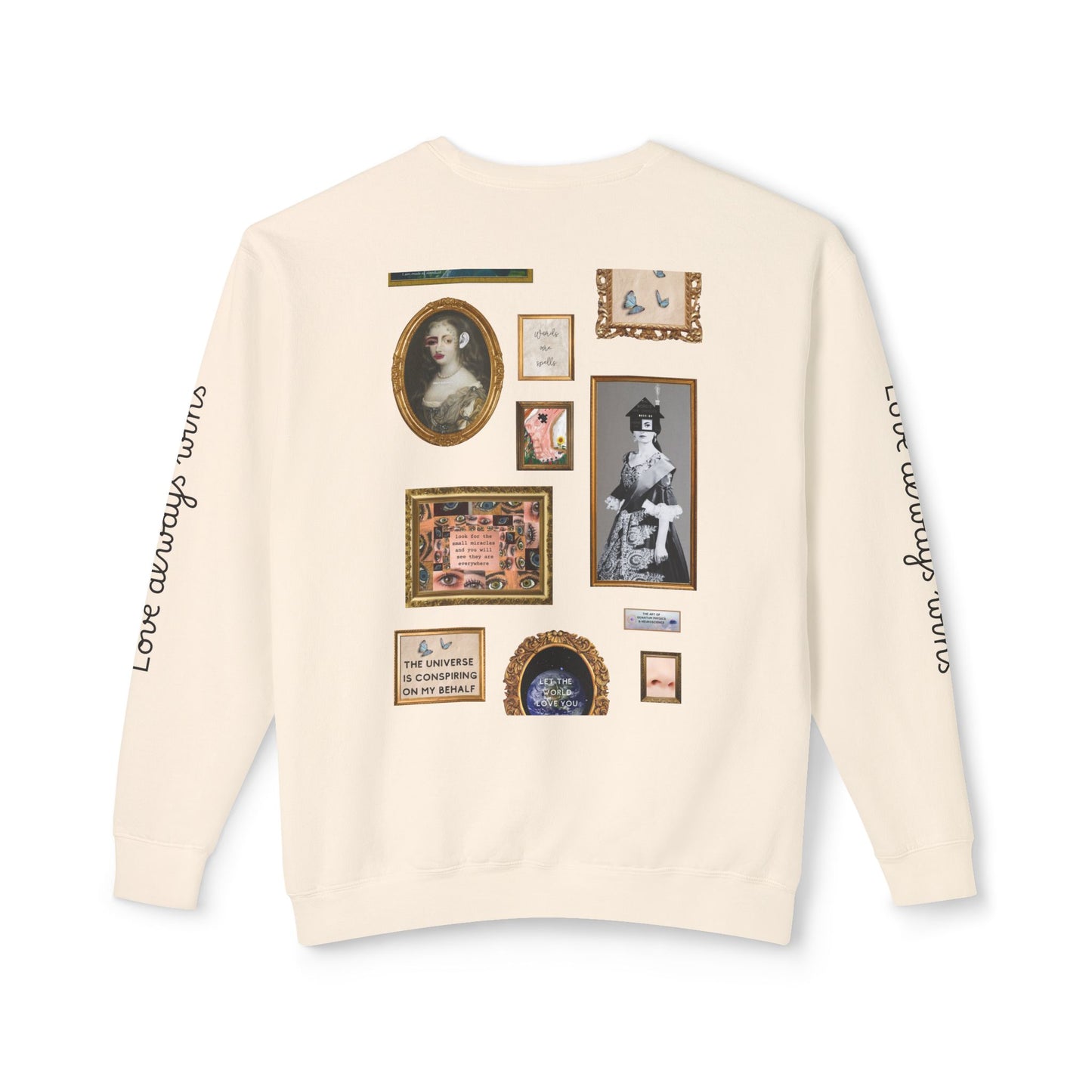 Unisex "Love Always Wins" Lightweight Crewneck Sweatshirt USA