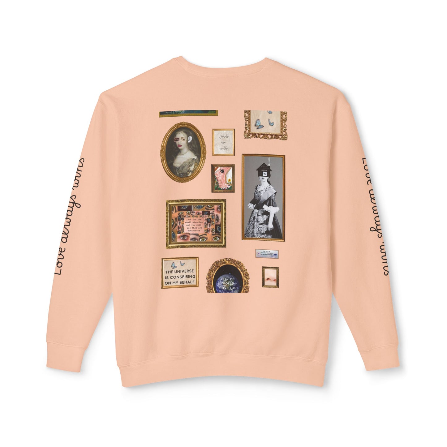 Unisex "Love Always Wins" Lightweight Crewneck Sweatshirt USA