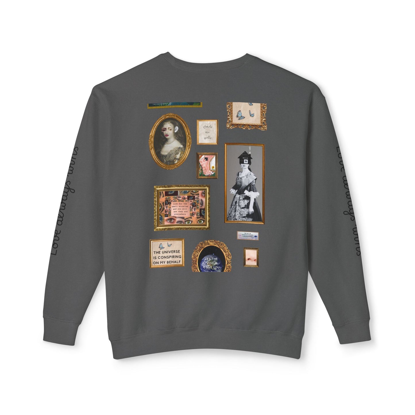Unisex "Love Always Wins" Lightweight Crewneck Sweatshirt USA