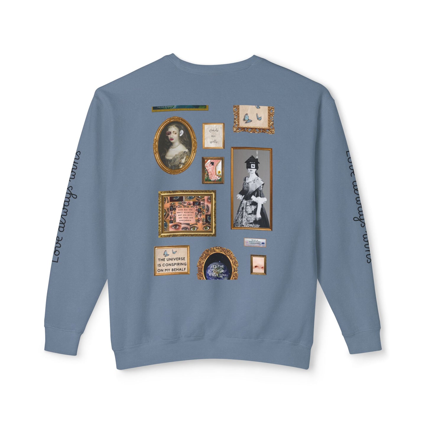 Unisex "Love Always Wins" Lightweight Crewneck Sweatshirt USA