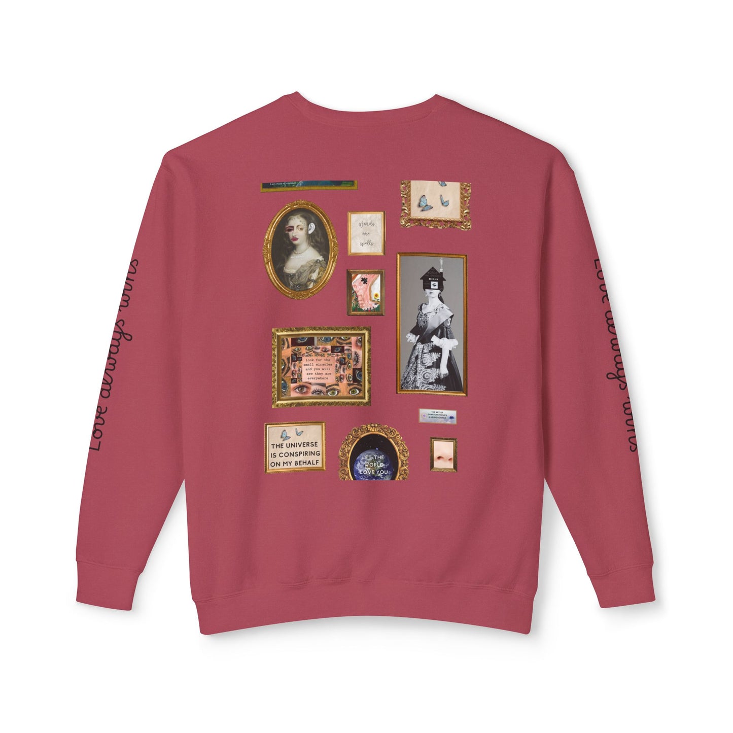 Unisex "Love Always Wins" Lightweight Crewneck Sweatshirt USA