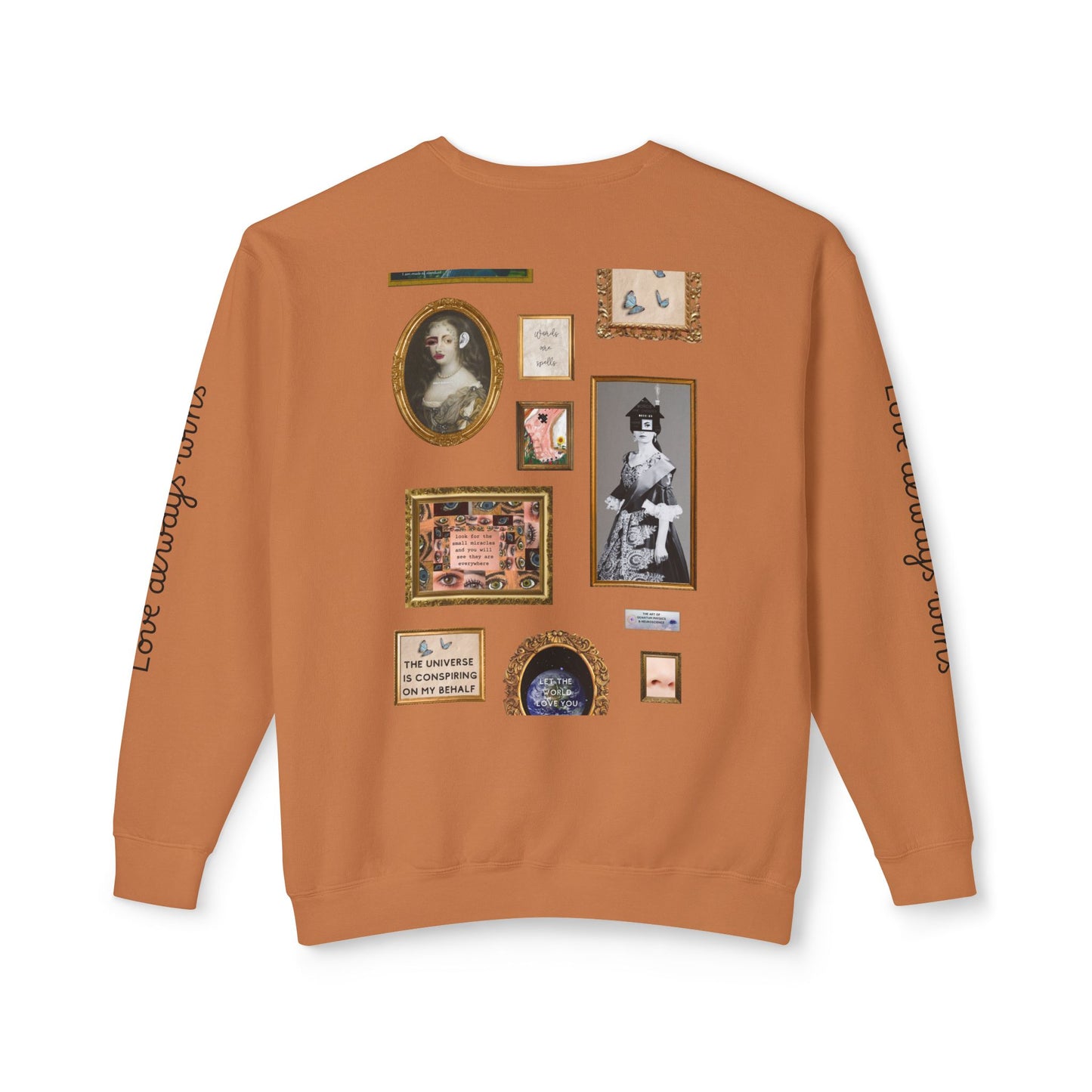 Unisex "Love Always Wins" Lightweight Crewneck Sweatshirt USA