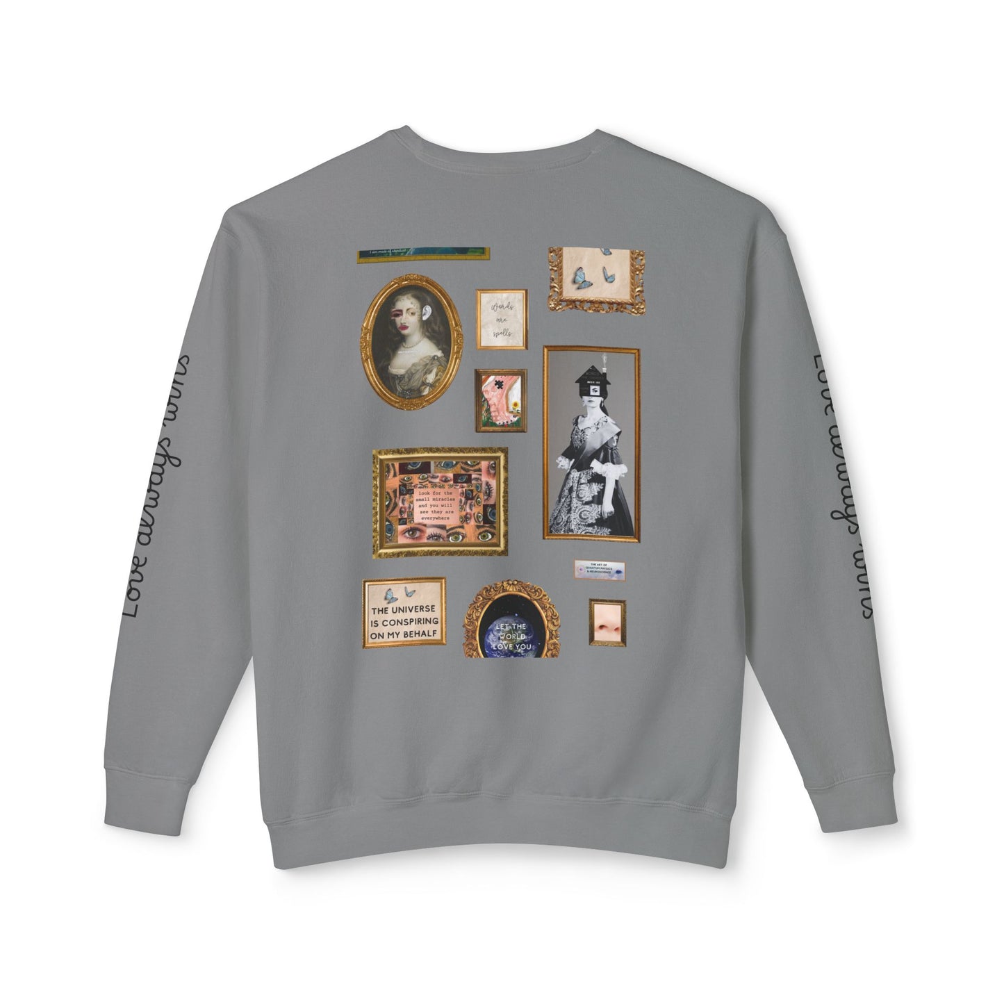 Unisex "Love Always Wins" Lightweight Crewneck Sweatshirt USA